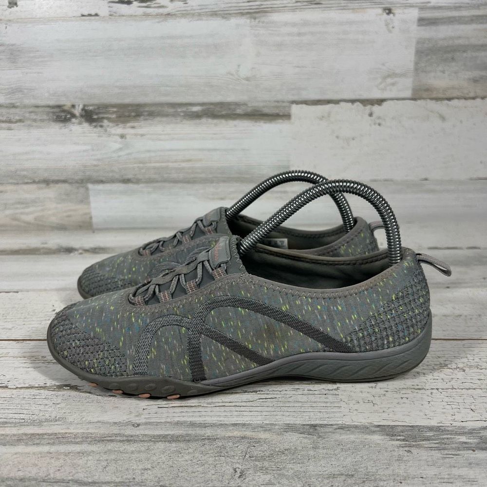 Skechers Womens Relaxed Fit Memory Foam Gray Aqua Slip On Shoe US‎ 8 - Picture 2 of 8